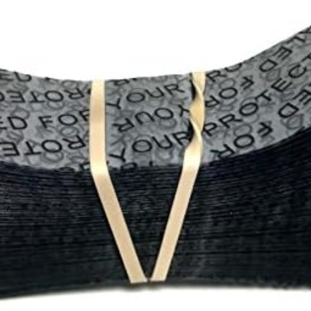86 x 28 mm Clear Printed Black Perforated Shrink Band for Spice Jars, Large Pack